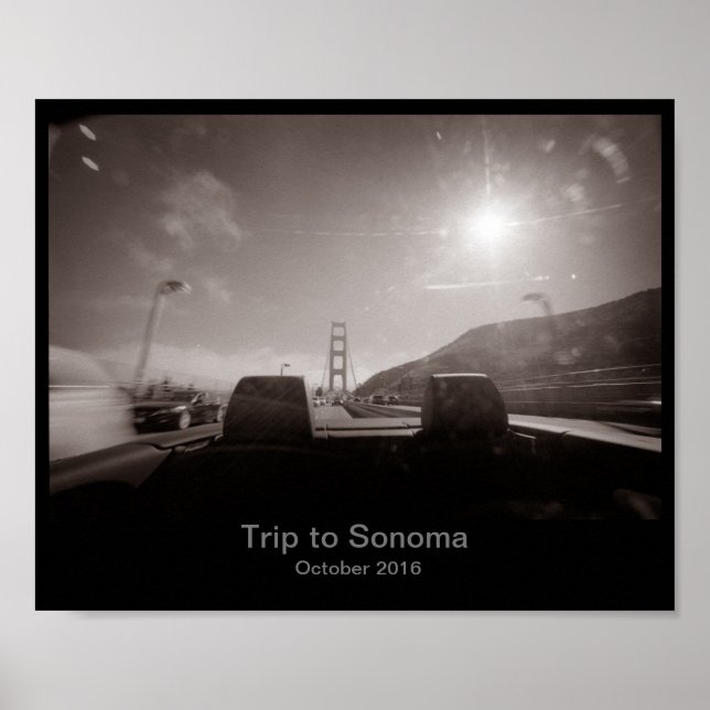 Póster 8x10 - Roadtrip to Sonoma Poster (Frente)