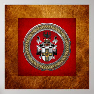 Póster [901] Escudo de armas de orden teutónico
