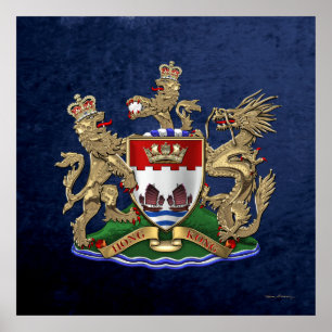 Póster [901] Hong Kong - 1959-1997 Escudo de armas