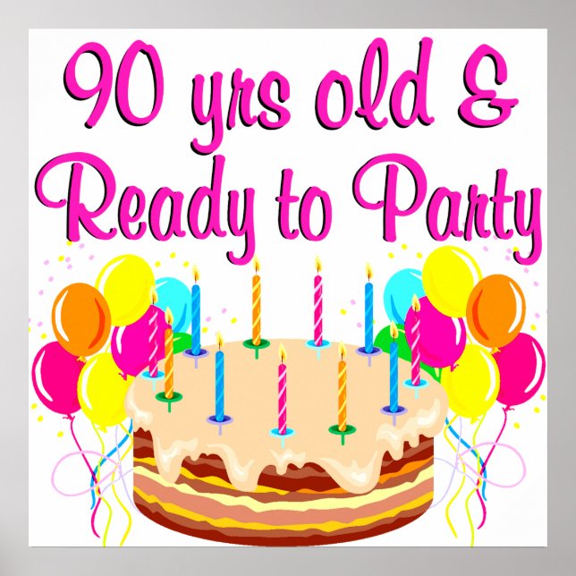 PÓSTER 90.º CHICA FIESTA (Frente)