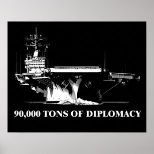 Póster 90.000 toneladas de diplomacia: Navegando por el m