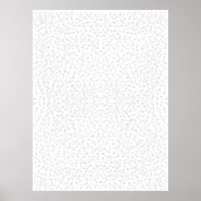 Póster 90 años Calendario de vida Semanas de mi plantilla (Frente)