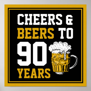Póster 90 años de vigilia y cerveza a 90 años