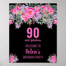 90 y fabulosa fiesta de cumpleaños negra