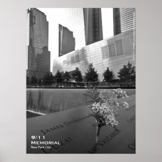 Póster 911 Memorial NYC Poster 18x24 BW5