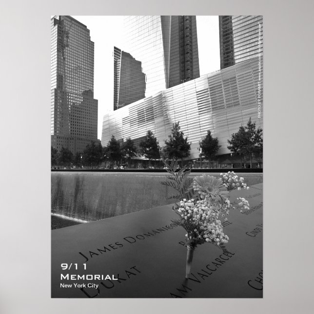 Póster 911 Memorial NYC Poster 18x24 BW5 (Frente)