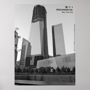 Póster 911 Memorial NYC Poster 18x24 BW8