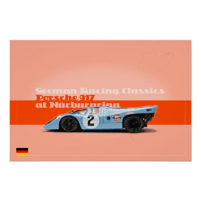 Póster 917 at the Nurburgring (Anverso)