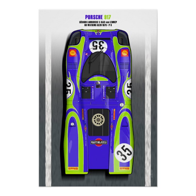 Póster 917 Larrousse - Lennep Watkins Glen 1970 (Anverso)