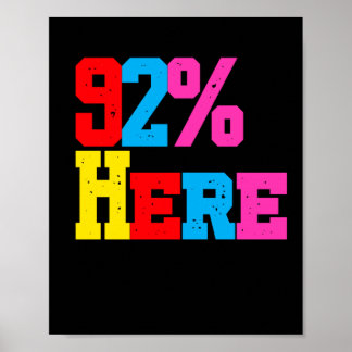 Póster 92% Minando a su propio Pegatina de negocios