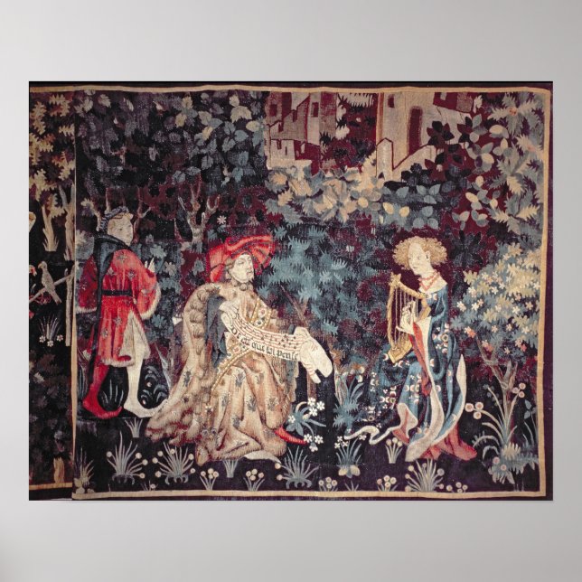 Póster 930 The Concert, Tapestry from Arras, 1420 (Frente)