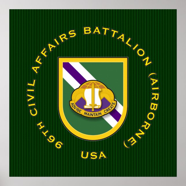 Póster 96.ª CA Bn - Airborne (Frente)