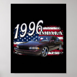 Póster 96 Impala Lowrider Ss 4 De Julio Estadounidense