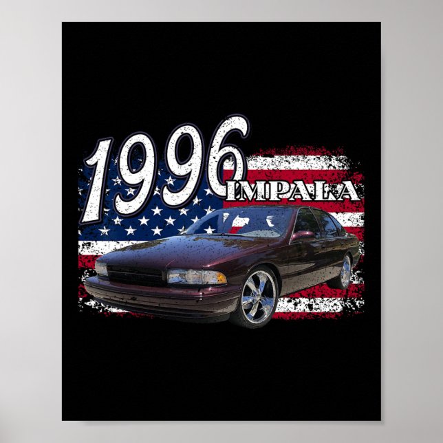 Póster 96 Impala Lowrider Ss 4 De Julio Estadounidense (Frente)