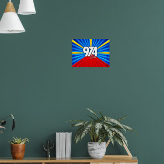 Póster 974 Ile de la Reunion Signature Maveli R zoom1