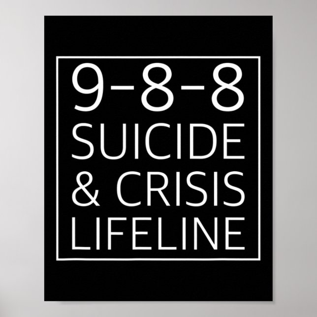 Póster 988 - Crisis de concienciación sobre el suicidio 9 (Frente)
