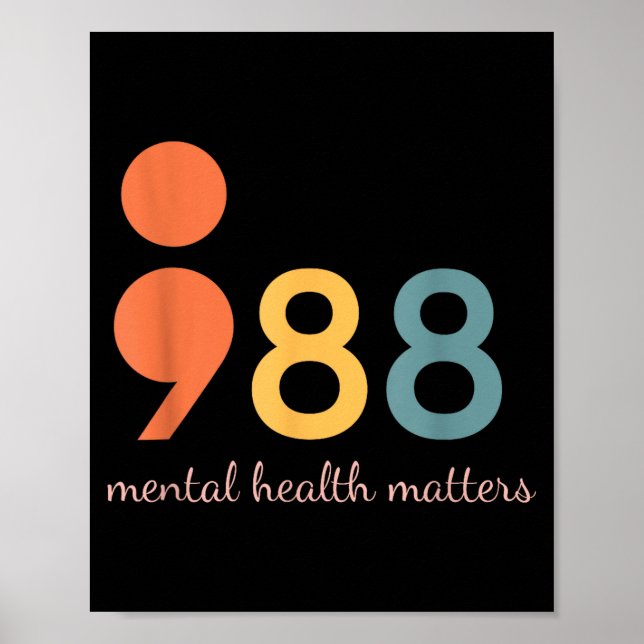 Póster 988 Suicide And Crisis Lifeline The World Needs Yo (Frente)