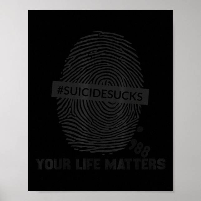 Póster 988 Suicide Prevention Your Life Matters Suicide S (Frente)