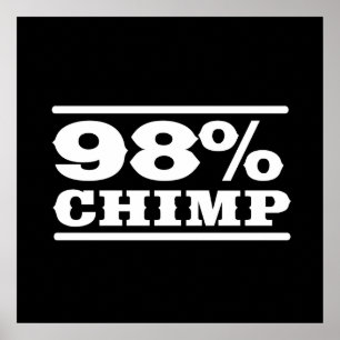 Póster 98% Chimpancé
