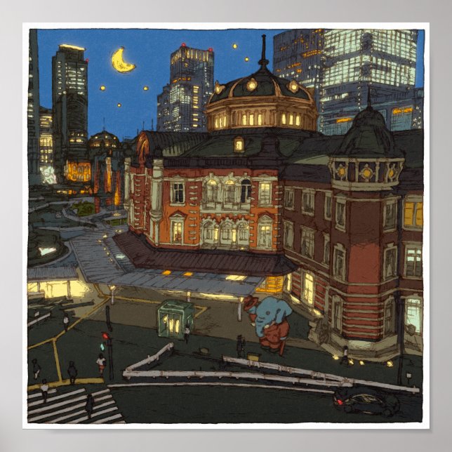 Póster 98:Estación de Tokio/Marunochi (Frente)