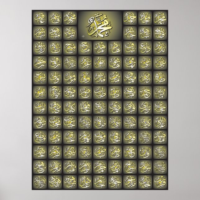 Póster 99 Alá nombra al mejor Poster de calidad (Frente)