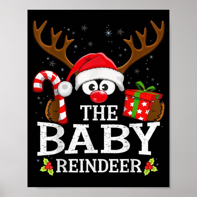 Póster 99 Equipo de renos de Navidad coincidentes - Uni-a (Frente)