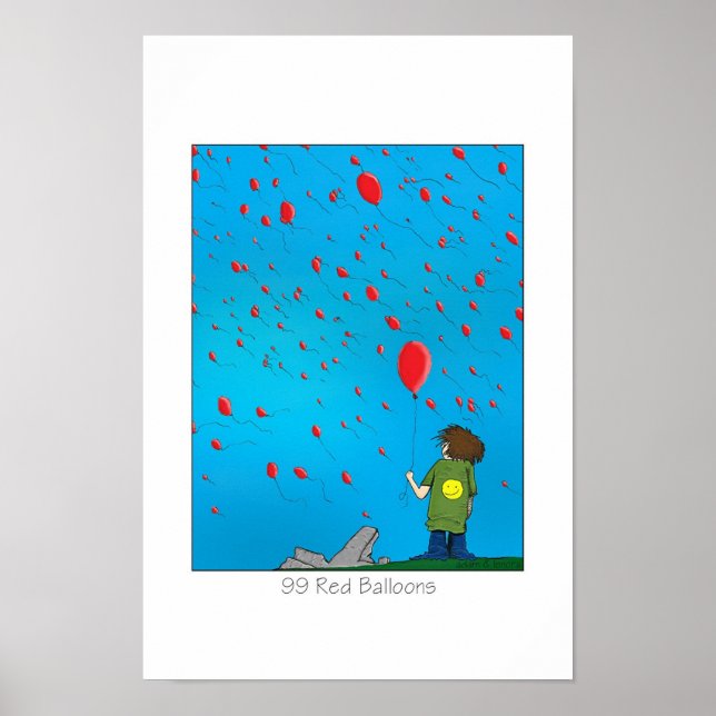 Póster 99 Globos Rojos (Frente)
