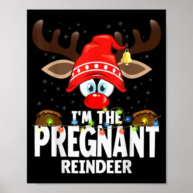Póster 99 Matching Christmas Reindeer - Uni-adults, Black (Frente)