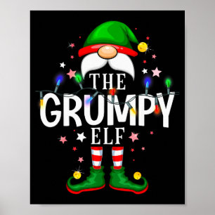 Póster 99 Pijamas Navideños Emparentados Familia Duende -