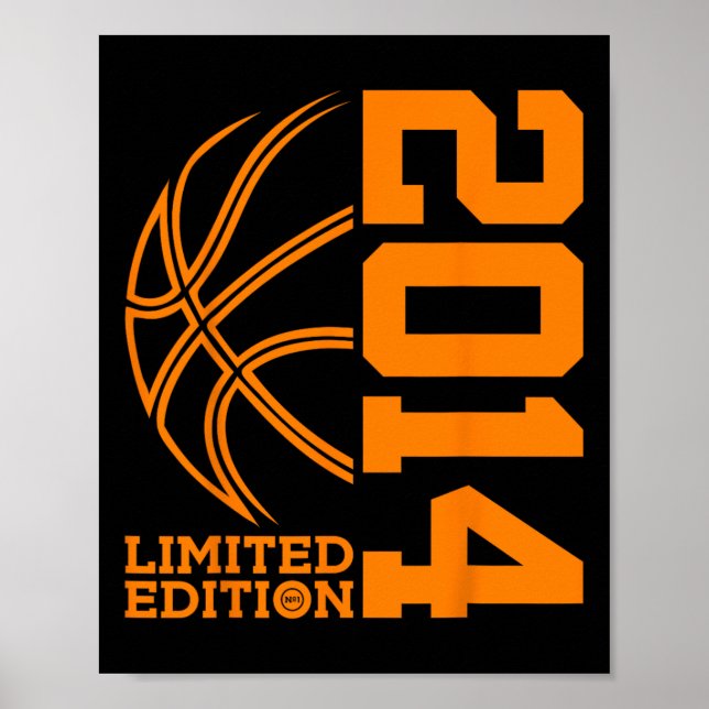 PÓSTER 9.º CUMPLEAÑOS BASKETBALL LIMITED EDITION 2014 (Frente)