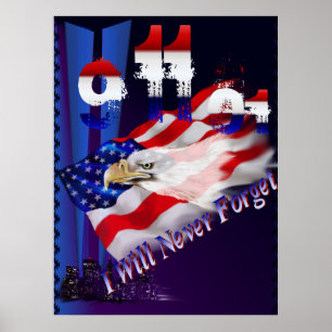 Póster 9 11 nunca olvidaré el poster