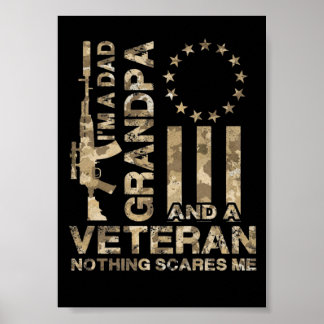 Póster 9 Camuflaje Betsy Ross Angustiado Soy Un Papá Abue