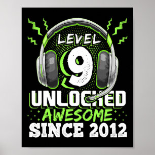 Póster 9 Desbloqueados Impresionantes Videojuegos 2012 No