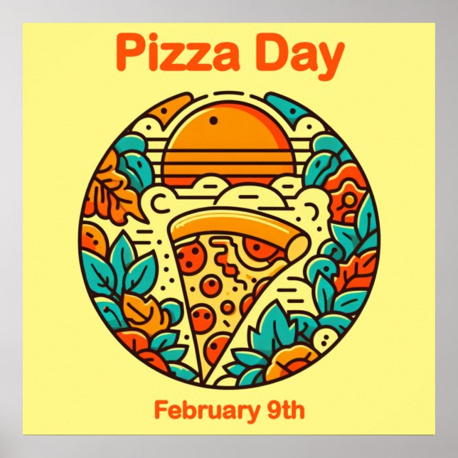 Póster 9 feb. - Día de la pizza (Frente)
