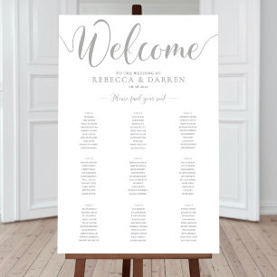 Póster 9 Tabla Personalizada de Asientos Bodas Plata