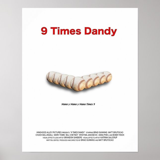 Póster 9 Times Dandy Poster (Frente)