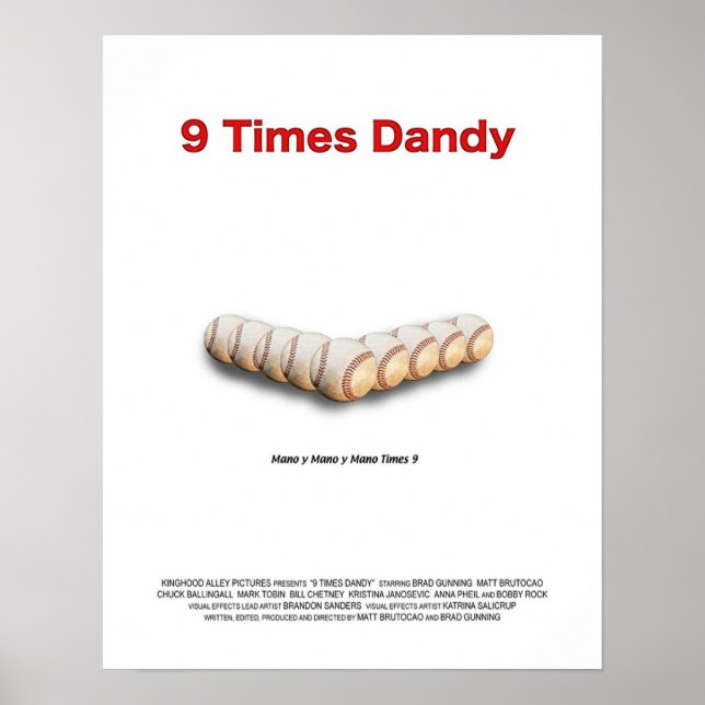 Póster 9 veces Dandy Poster final (Frente)