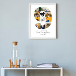 Póster 9th Birthday Photo Collage Poster Keepsake