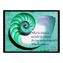 A01 Nautilus Shell Poster con presupuesto Inspirad