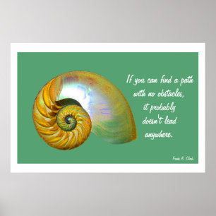 Póster A06 Poster de Nautilus Shell - Inspirador.