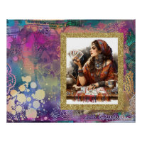 *~* A100. Lector de tarjetas psíquicas Boho Gypsy