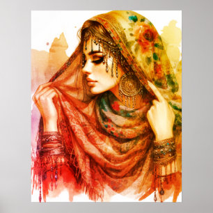 Póster *~* A100 Psíquico Boho Gypsy Fortune Teller 8