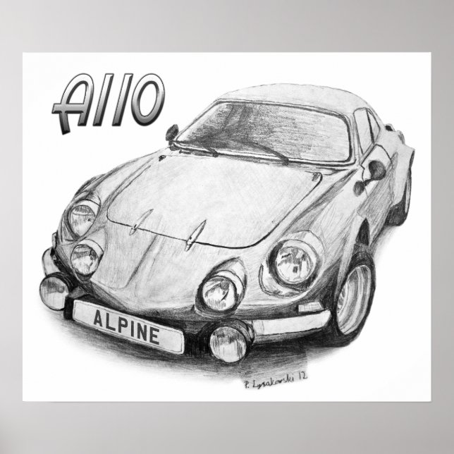 Póster A110 alpino (Frente)