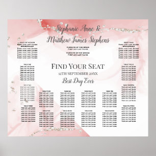 PÓSTER A14 CÓDIGO DE ASIENTOS PARA LOS HUÉSPEDES DE MESA