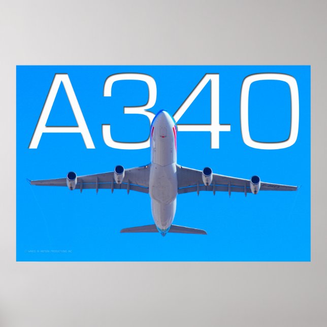 PÓSTER A340 AIRLINER (Frente)