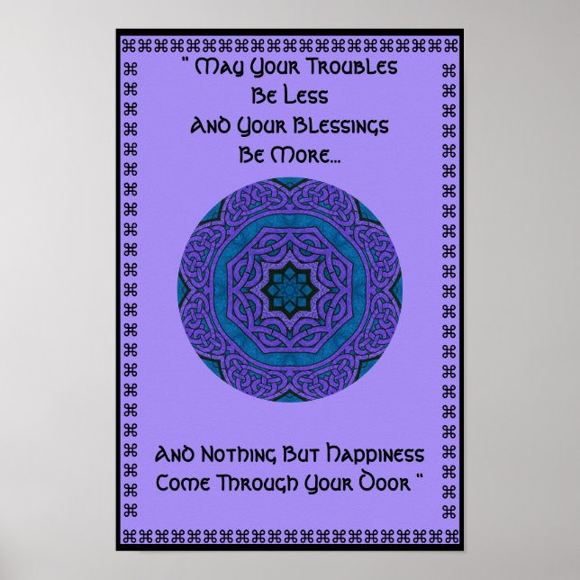 Póster A37 Knot celta Kaleidoscópico Mandala.6 (Frente)