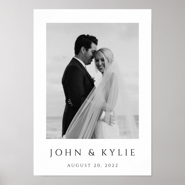 Póster A3 TAMAÑO - Aniversario Boda personalizado (Frente)