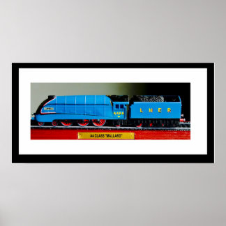 Póster a4 mallard LNER