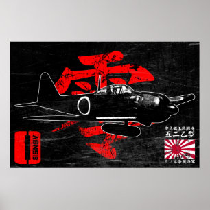 Póster A6M cero