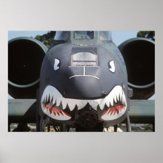 Póster A-10_Thunderbolt_II_Shark_Face
